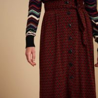 Lola Button Skirt Earl Grey - Image 2