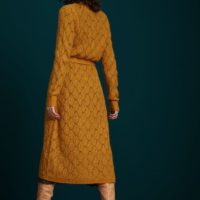 Cardi Long Pallazzone yellow back