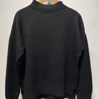 Strikbluse m/Turtleneck black