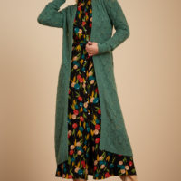 Cardi Long Pallazzone green