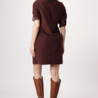 Ella Dress Wine Baby Corderoy - Image 3