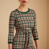 Zoe Dress West End Check closeup