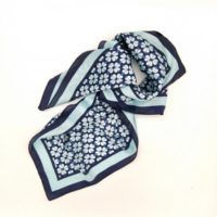 Kvadrat Blomster Tørklæde blue