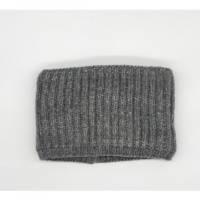 Strikket Pandebånd m/lyrex grey/silver