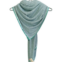 Knit Twist Tørklæde turkis