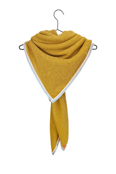 Golden Strik Tørklæde yellow