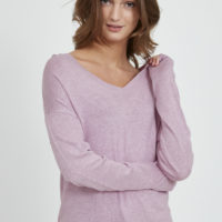 BYmmpimba Vneck mauve closeup
