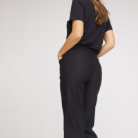 Donna Loose Crop Pant black back1