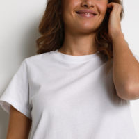 KAmarin SS T-shirt white closeup