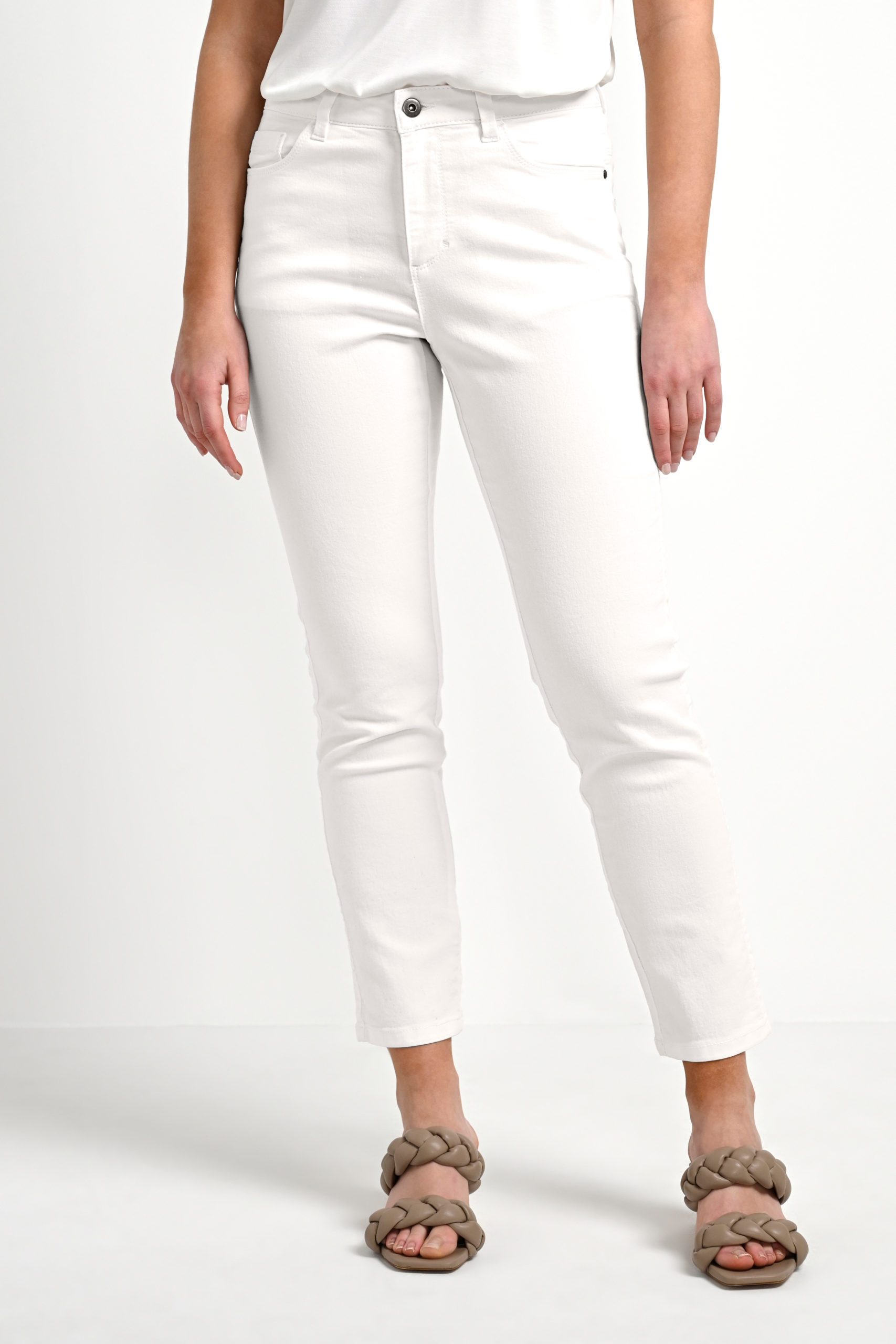 KAzelina Jeans 7/8 white front