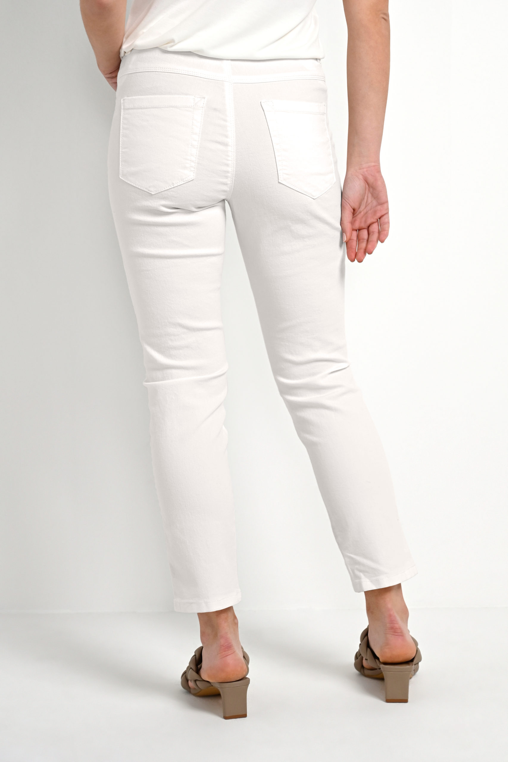 KAzelina Jeans 7/8 white back