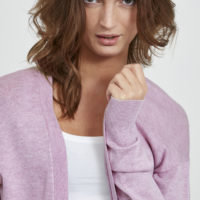 BYmmpimba Long Cardigan mauve closeup