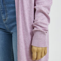 BYmmpimba Long Cardigan mauve sleeve