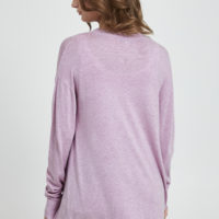 BYmmpimba Long Cardigan mauve back