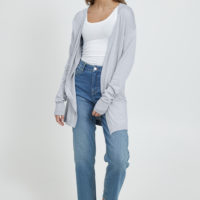 BYmmpimba Long Cardigan blue front