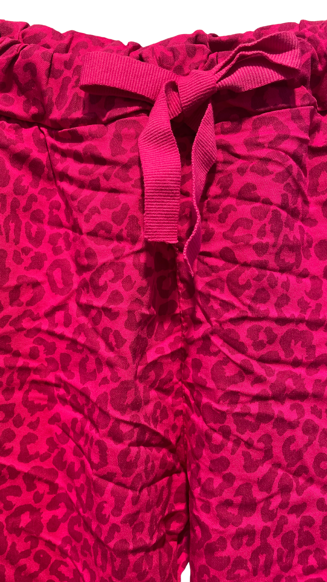 Asta Pant m/Leo Print pink closeup