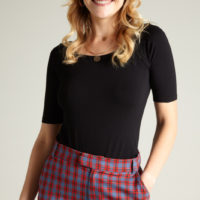 Sarah Ecovero Top black front