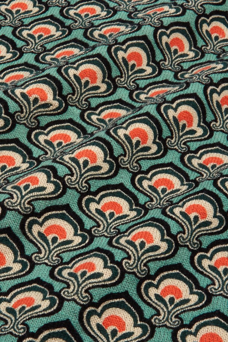 Cardi Roundneck Bohemia fabric
