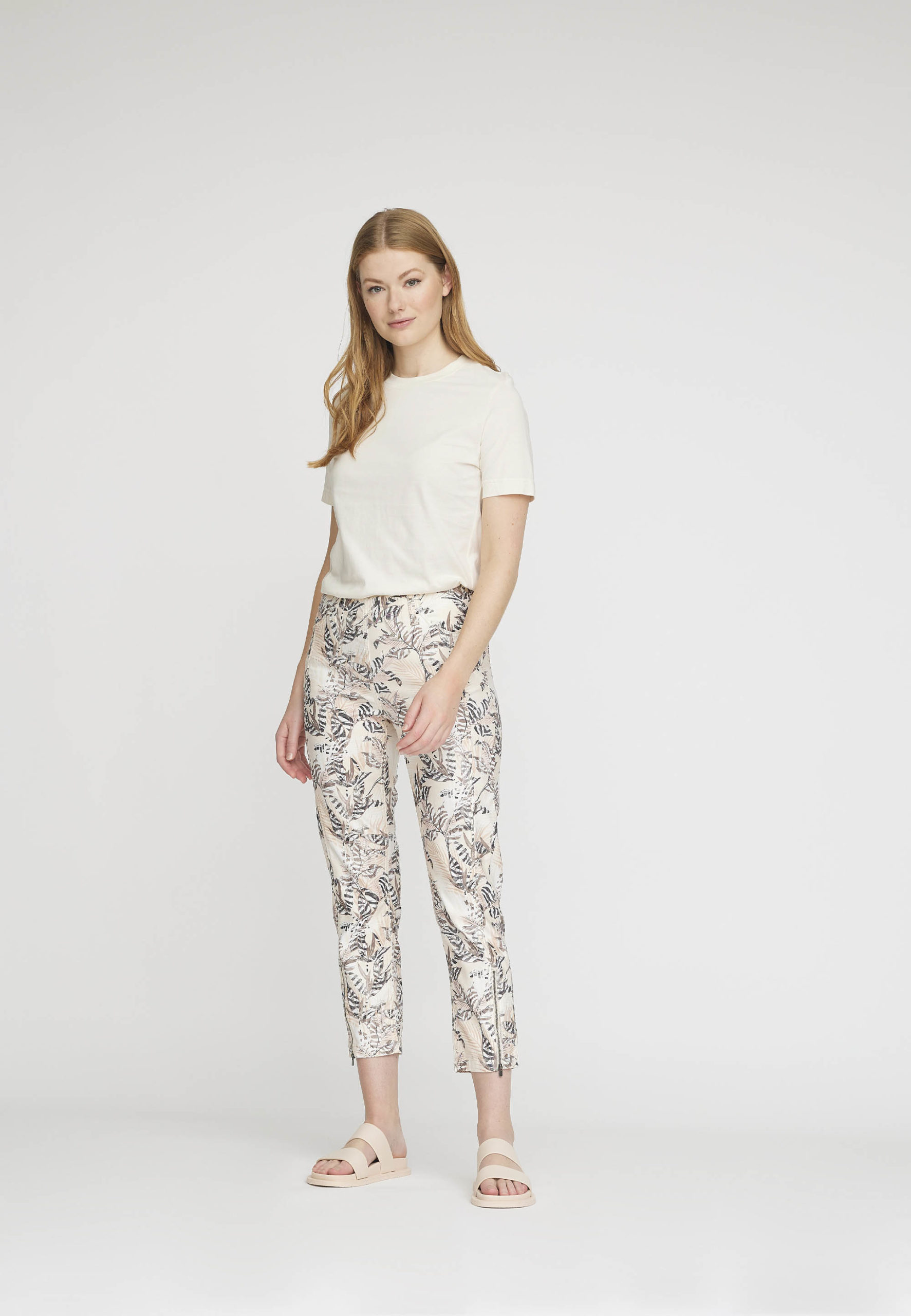 Piper Ivory Crop Pant front