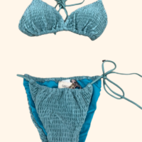 Crepe Bikini dusty blue