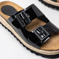 Sonja Lak Sandal black closeup