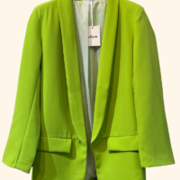 Loose Blazer lime front