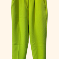 Crop Blazer Pant lime front