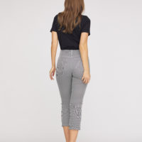 Charlotte Zip Regular Crop Pant black back