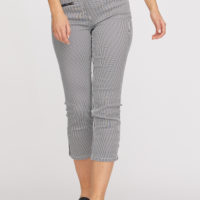 Charlotte Zip Regular Crop Pant black