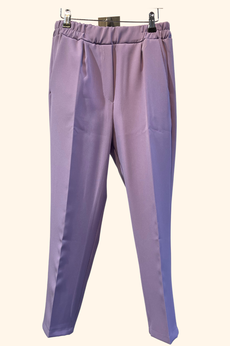 Crop Blazer Pant lavender front