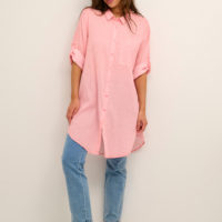 KAvivian 3/4 Shirt Dress coral