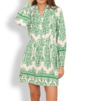Africana Shirt Dress green