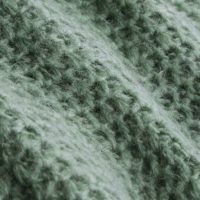 Cardi V Farfalle green fabric