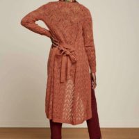 Cardi Midi Tosca spicey brown back