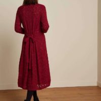 Cardi Midi Tosca red back