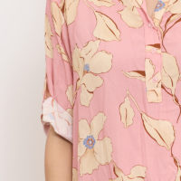 Mathilde Flower Shirt rose closeup