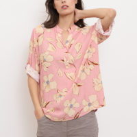Mathilde Flower Shirt rose front
