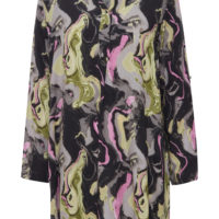 BxHuda Dress black mix front