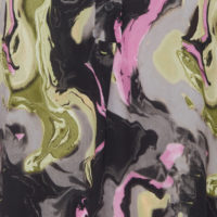 BxHuda Dress black mix fabric