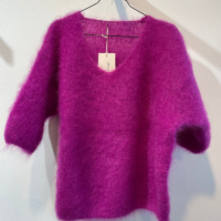 Loose Mohair Knit fuchsia