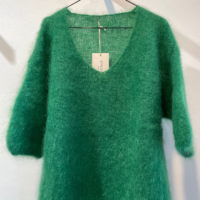 Green Mohair Strik