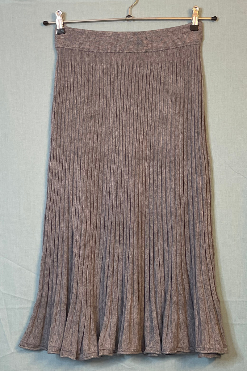 Knit Skirt Grey