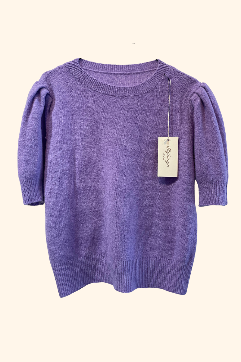 Puff SS Knit purple