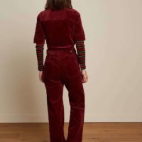 Garbo Corduroy Zip Jumpsuit back