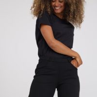 Donna Loose Jersey Pant closeup