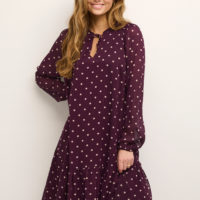Kasimi Dress wine front