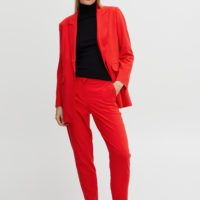 ByDanta Red Crop Pant suit