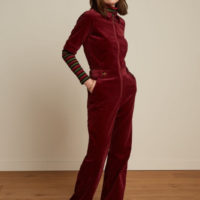Garbo Corduroy Zip Jumpsuit front