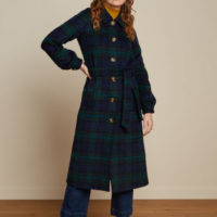 Rachel Puff Coat Albany Check front