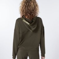 Modal Sweater Hoodie army back
